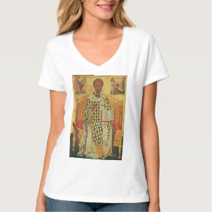 St. Nicholas of Myra Byzantine Orthodox Icon T-Shirt