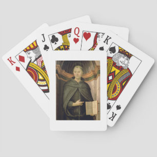 St. Nicholas of Tolentino (panel) Poker Cards