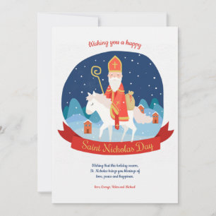 St. Nicholas on a Horse Greeting Card