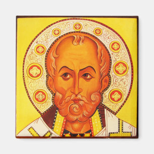 St Nicholas Orthodox Byzantine Icon magnet