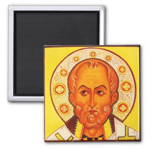 St Nicholas Orthodox Byzantine Icon magnet