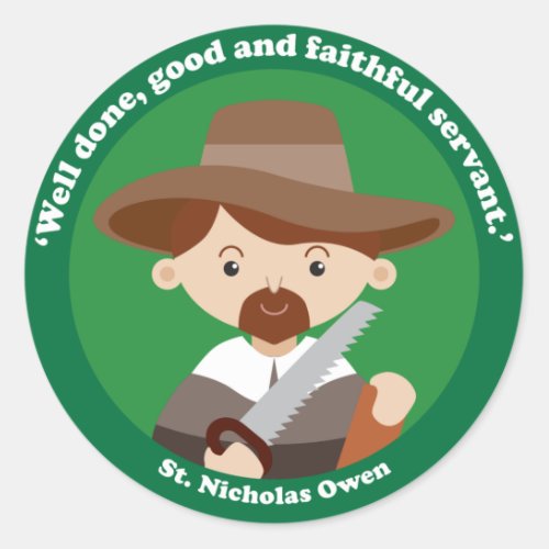St Nicholas Owen Classic Round Sticker
