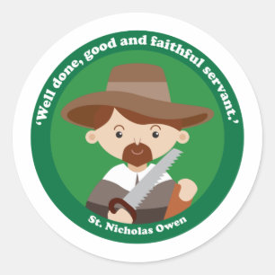 St. Nicholas Owen Classic Round Sticker