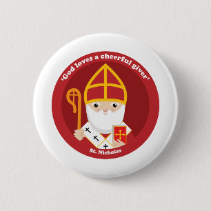 St. Nicholas Pinback Button