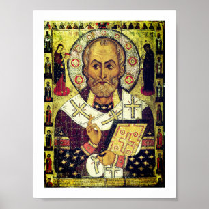 St. Nicholas Russian icon Poster