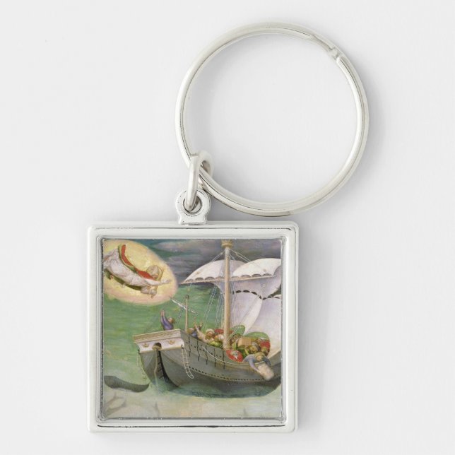 St. Nicholas Saves a Ship from Wreckage Keychain (Front)