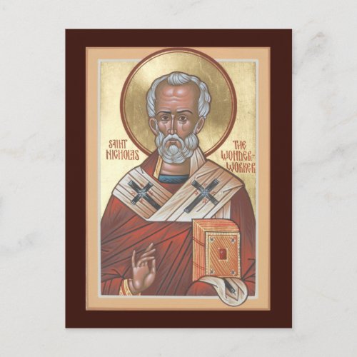 St Nicholas the Wonderworker Prayer Card