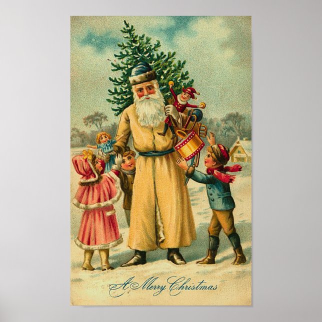 St. Nick and Kids At Christmas Poster (Front)