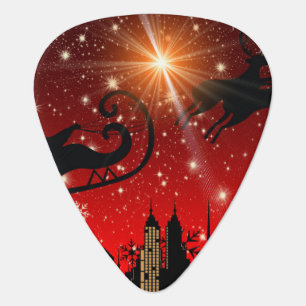 St Nick on Christmas Eve Guitar Pick