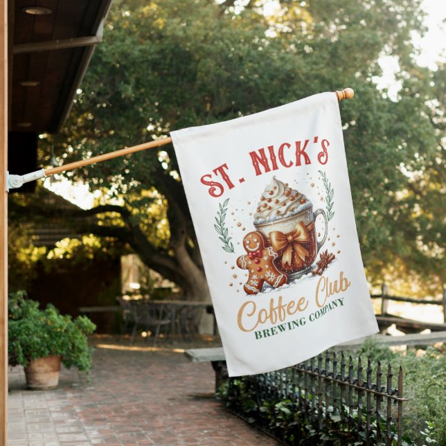 St Nicks Coffee Club House Flag (In SItu)