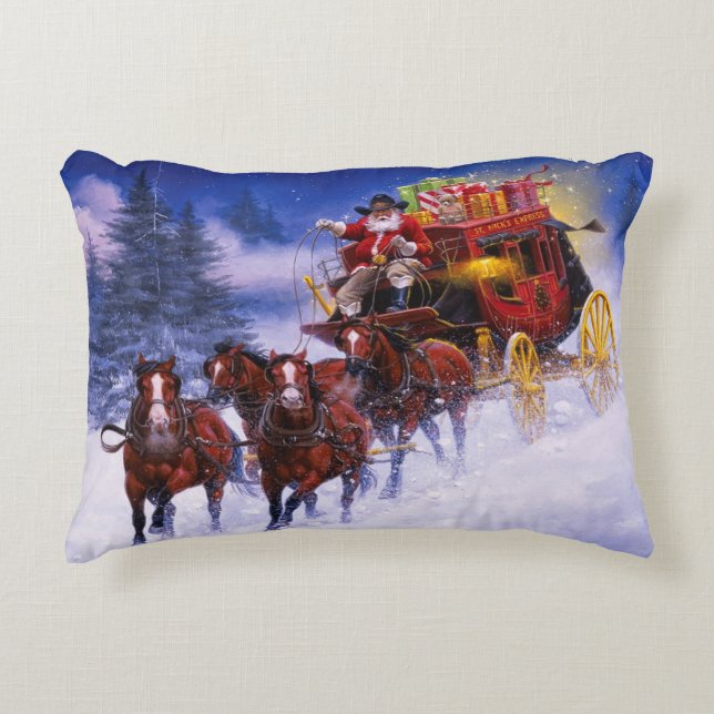 St. Nicks Express Accent Pillow (Front)