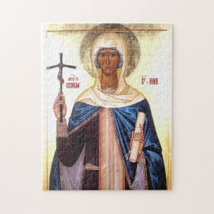 St. Nina Equal-to-the-Apostles Orthodox Icon Jigsaw Puzzle