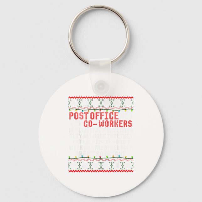 St Office Co Workers Are Like Christmas Lights The Keychain (Front)