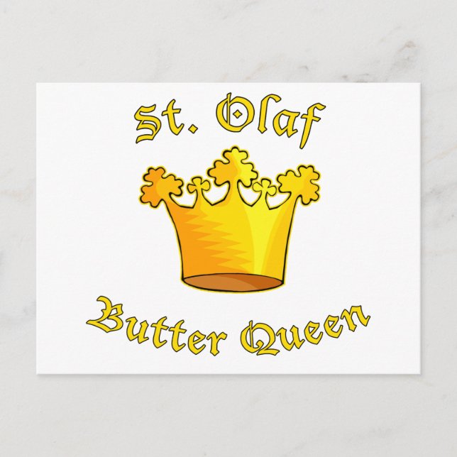 St. Olaf Butter Queen Products Postcard (Front)