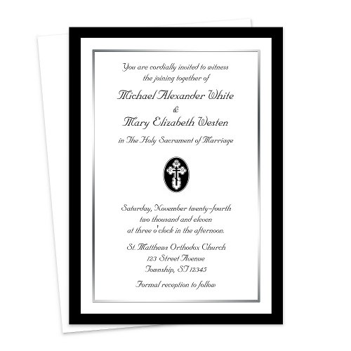 St Olga Cross _ Orthodox Wedding Invitations