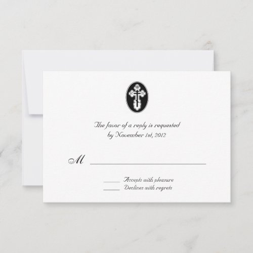 St. Olga Cross - Wedding Reply / RSVP Cards