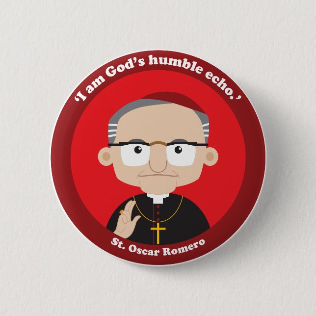 St. Oscar Romero Button (Front)