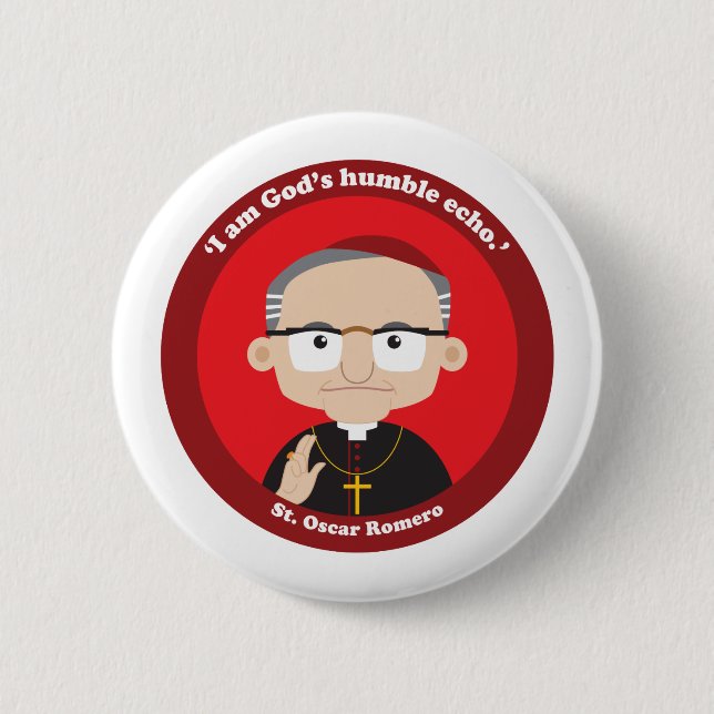 St. Oscar Romero Button (Front)