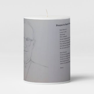 St. Oscar Romero Candle with Prayer