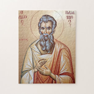 St. Pachomius the Great Orthodox Christian Icon Jigsaw Puzzle