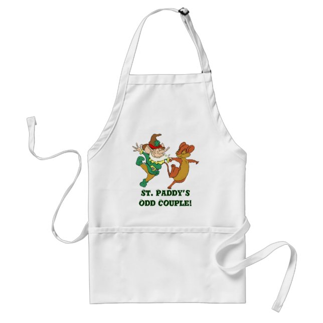 St. Paddy’s Odd Couple Adult Apron (Front)