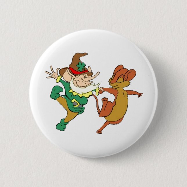 St. Paddy’s Odd Couple Pinback Button (Front)