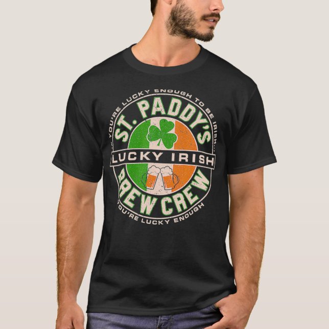 St Paddys Day Beer Drinking Party  Irish Proverb T-Shirt (Front)