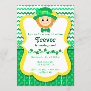 St. Paddy's Day Birthday Party Invitation