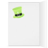 St Paddy's Day, for Cousin, Cuz, Cat wears Hat (Inside (Left))