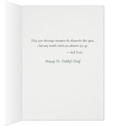 St Paddy's Day, for Cousin, Cuz, Cat wears Hat (Inside (Right))