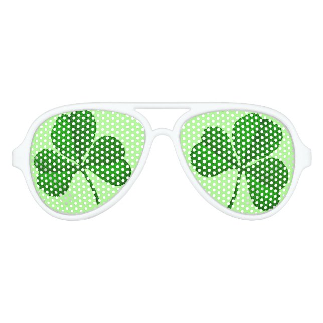 St Paddys Day Parade Shade Aviator Sunglasses (Front)