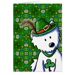 St Paddy's Day Westie Cards