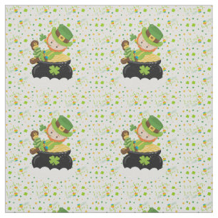 St Paddy's Leprechaun Fabric