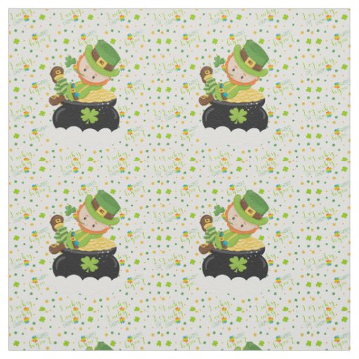 St Paddy's Leprechaun Fabric