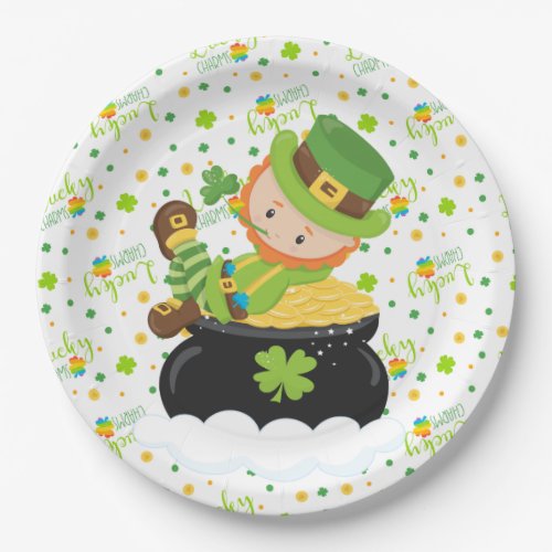 St Paddys Leprechaun Paper Plates