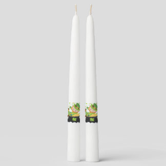 St Paddy's Leprechaun Taper Candle