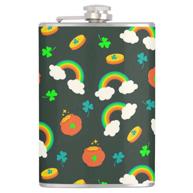 St Paddy's Pattern Flask (Front)