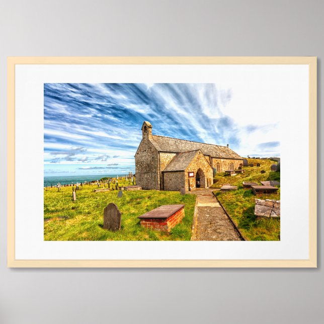 St Padraig Church, Llanbadrig, Anglesey, Gwynedd,  Framed Art (Framed Front)