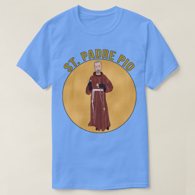 St Padre Pio 1 T-Shirt (Design Front)