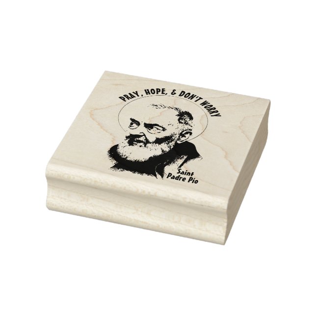 St. Padre Pio Capuchin Priest Catholic  Rubber Sta Stamp (Stamp)