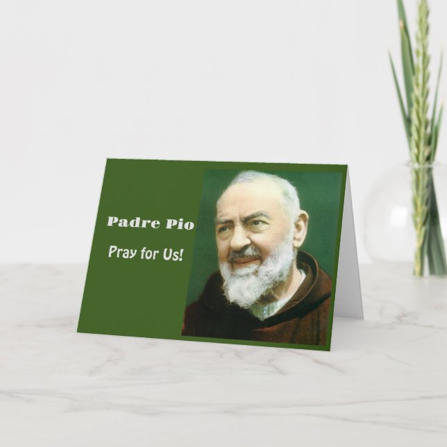 St. PADRE PIO Card (Front)
