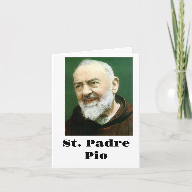St. PADRE PIO Card (Front)
