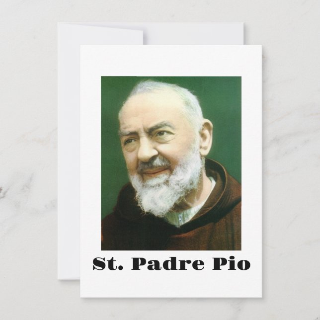 St. PADRE PIO Card (Front)