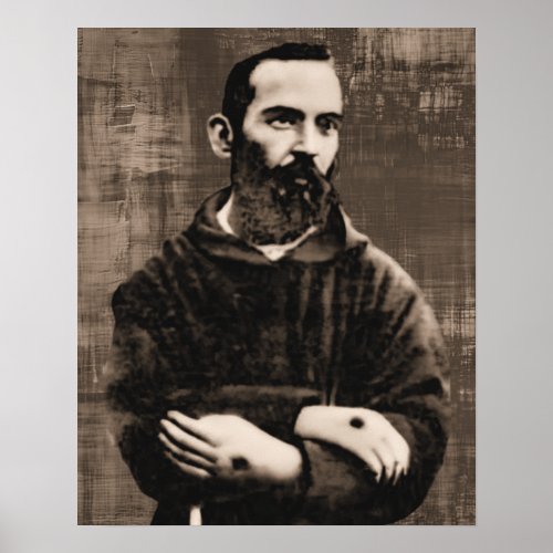St Padre Pio Catholic Saint A_092621 Poster