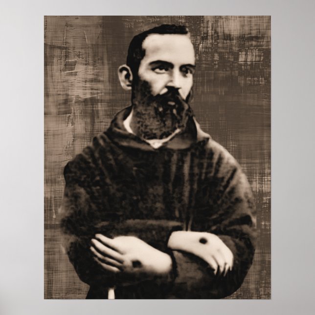St Padre Pio Catholic Saint A-092621 Poster (Front)