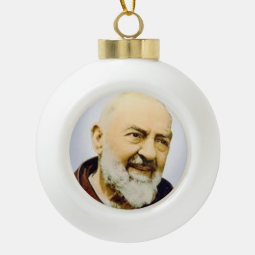 StPadre Pio Christmas Ornament