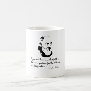 st. padre pio coffee mug