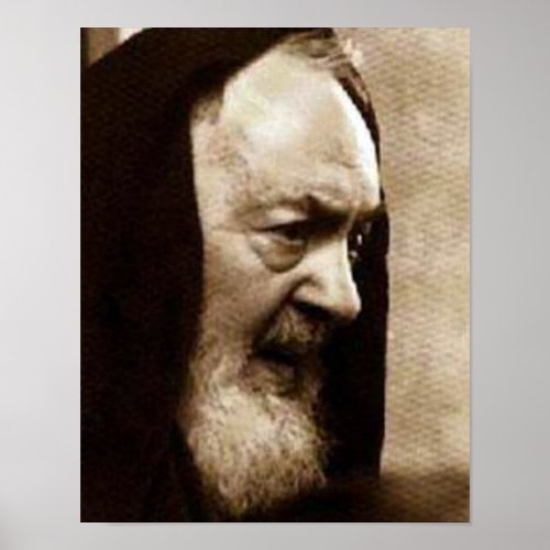 St Padre Pio Devotional Image Poster
