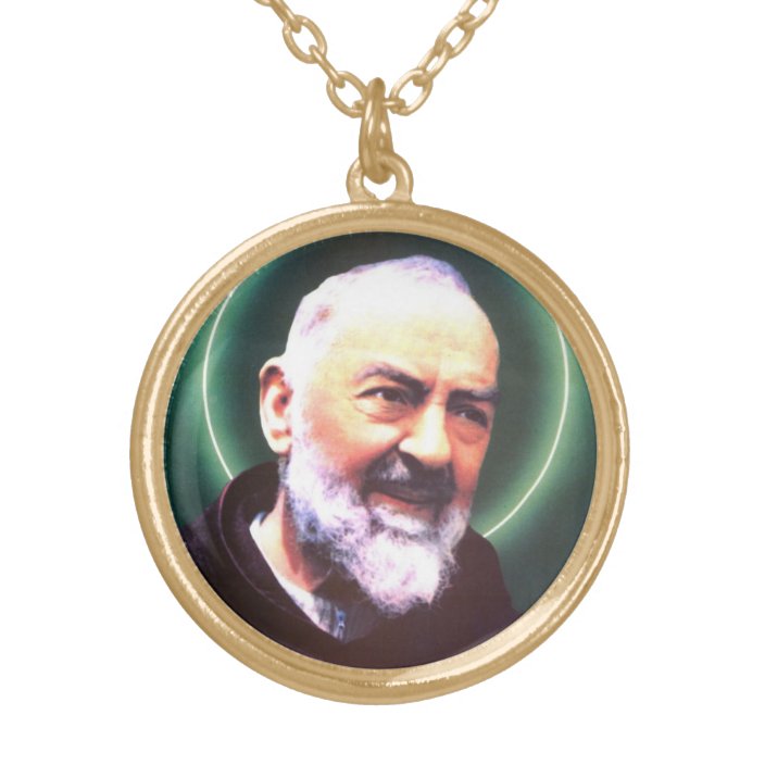 St. Padre Pio Necklace | Zazzle.com