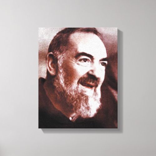 St Padre Pio of Pietrelcina Canvas Print